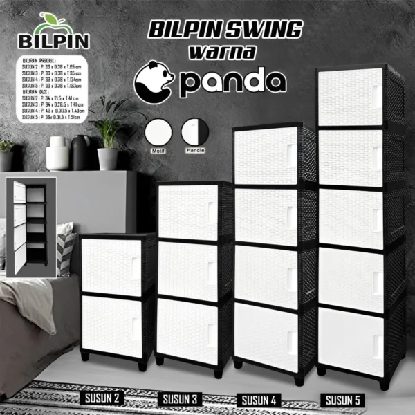 Akako Swing Panda Lemari Plastik