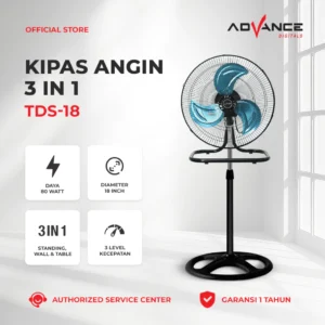 Advance Kipas Angin 3in1 Stand/Desk/Wall TDS-18